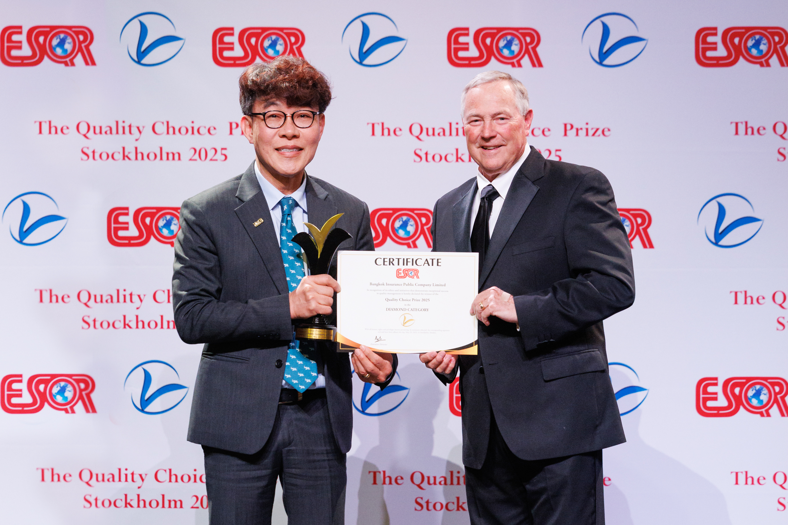 กรุงเทพประกันภัยคว้ารางวัล Quality Choice Prize จาก ESQR ตอกย้ำความเป็นผู้นำด้านคุณภาพมาตรฐานระดับสากล